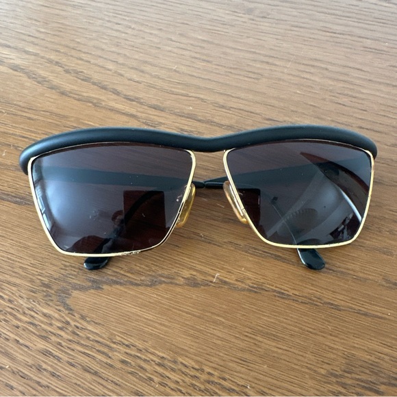 Gianfranco Ferre Accessories - GIANFRANCO FERRE GFF 32 582 Sunglasses ALUTANIUM Blk Gold Rare VINTAGE 80s Italy